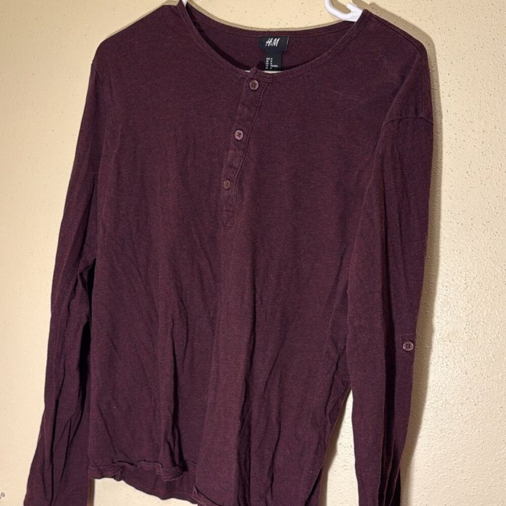 Burgundy casual shirt
